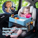 COOLJOY Travel Tray Kids Lap Tray with Storage and Erasable Surface view 2