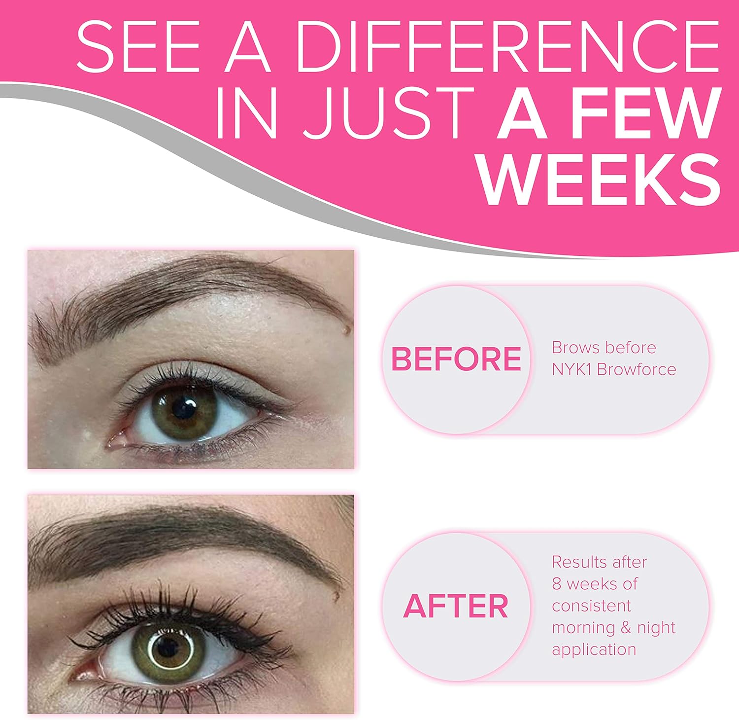 NYK1 CONCENTRATED Eyebrow Growth Serum For Thicker Brows (XL - Image 3