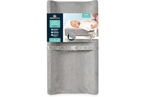 Serta Perfect Sleeper Contoured Changing Pad with Plush Cover, Grey