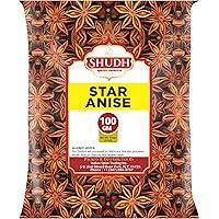 Shudh Star Anise Seeds (3.5 oz | 100 GM), Whole Chinese Star Anise Pods, Sun Dried Anise Star Spice, Anis Estrella/Badian Kha