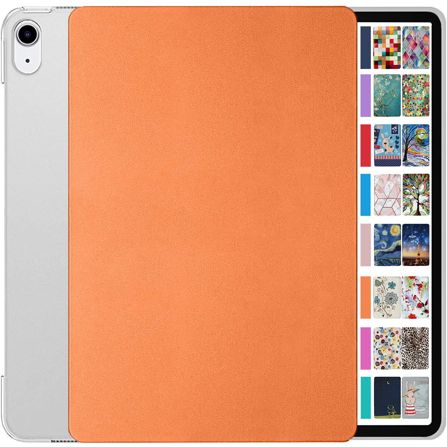DuraSafe Cases for iPad 8.3 Inch Mini 6 Generation 2021 [ Mini 6th Gen ] A2567 A2568 A2569 MK7M3B/A MLWL3B/A MK7R3B/A MK7P3B/A MK7T3B/A Slim Hard Shell Protective Stand Cover - Orange