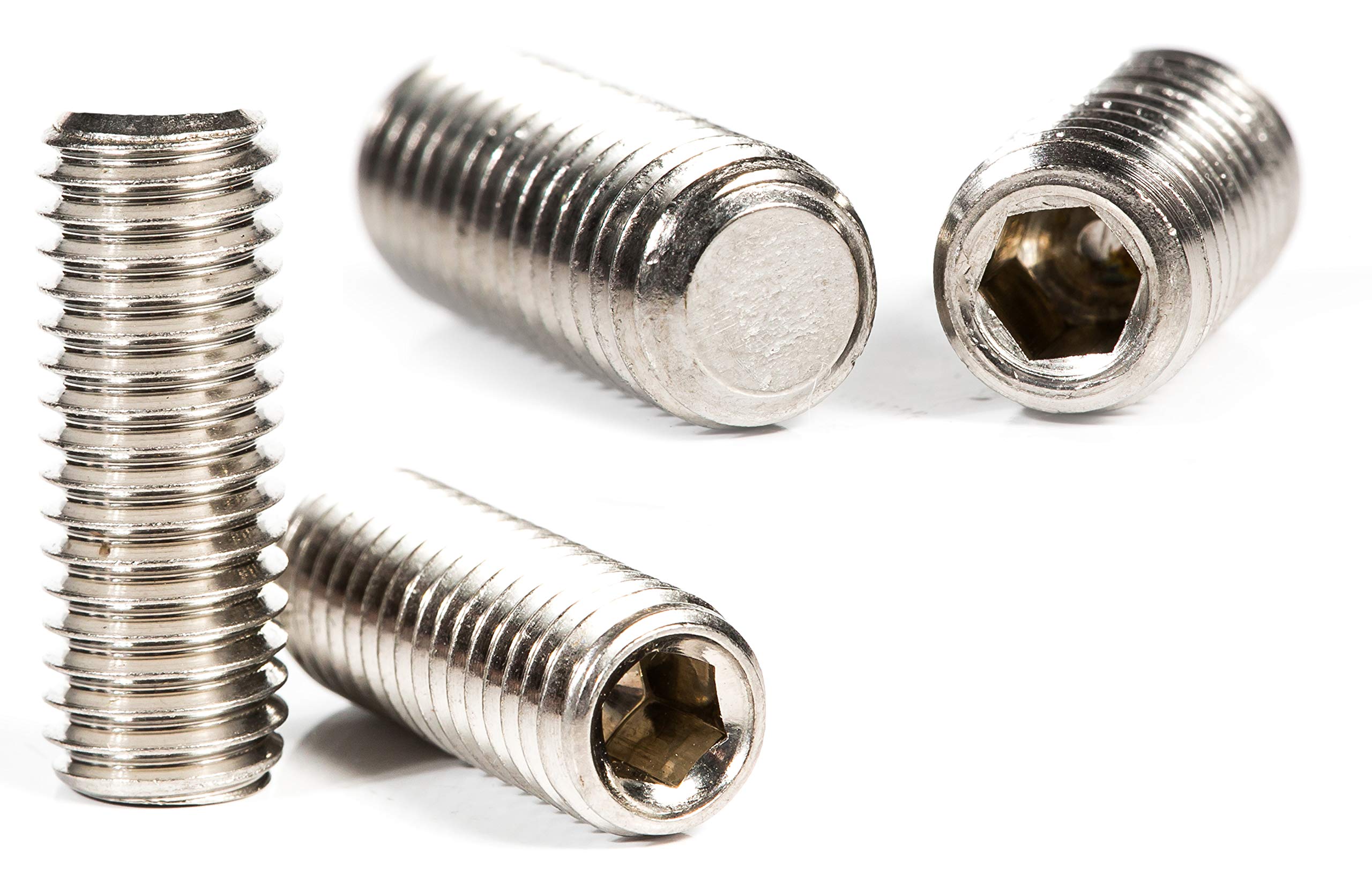 6mm Grub Screws for Spindle Door Handles Knobs Stainless Steel Flat Point (Pack of 2) G04BCD