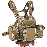 VOTAGOO Binocular Harness Case Bino Chest Pack with Magnetic Closure and MOLLE System Water-repellent for Hunting (Combination, G2)