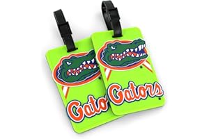 Aminco International NCAA Alabama Crimson Tide Neon Soft Bag Tag, 2-Pack