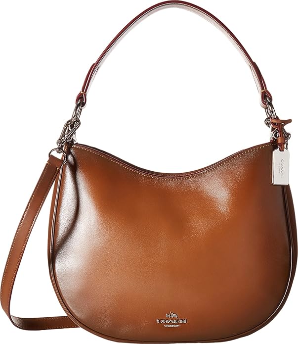 COACH Women's Burnished Leather Coach Nomad Crossbody Handbags