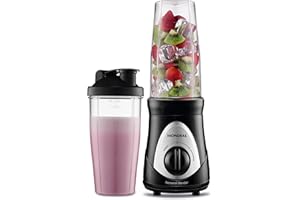 MONDIAL Personal Blender, Preto/Prata, 300W, 110V - DG-01