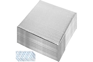 BOOROH Garage Door Insulation Kit Fits 18' x 8', 16 Pcs Garage Door Insulation Panels 24" x 48", Heat Radiant Barrier with 100 Adhesive Tapes for Garage, Attic, Wall