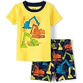 The Children's Place baby-boys And Toddler Short Sleeve Top and Shorts Snug Fit 100% Cotton 2 Piece Pajama Set