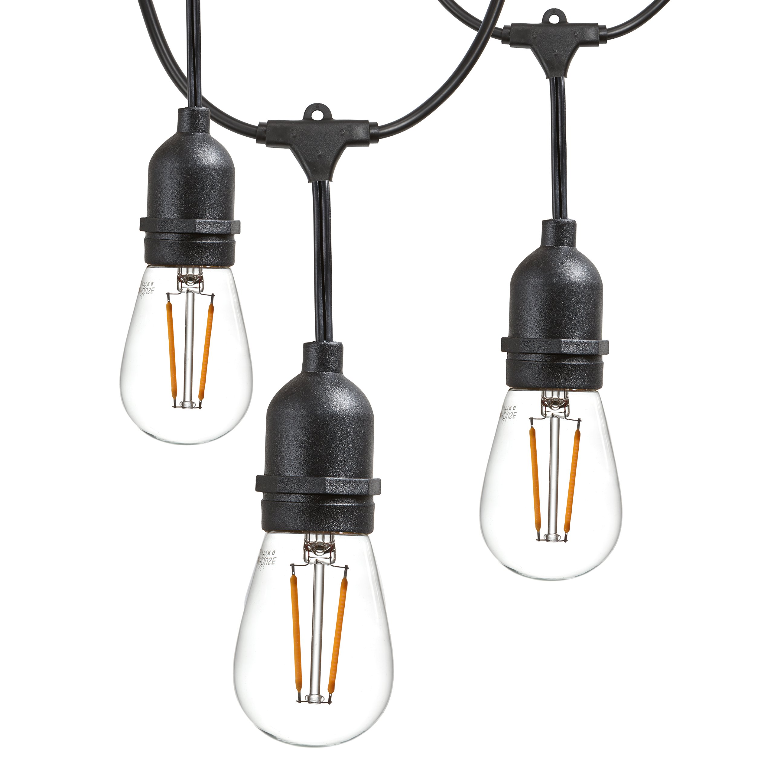 Newhouse Lighting Outdoor String Lights with Hanging Sockets