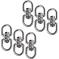 COSMOS Pack of 6 Smooth Hanging Basket Spinners Swivel Hook for Hanging Plants Chimes Bird Feeder