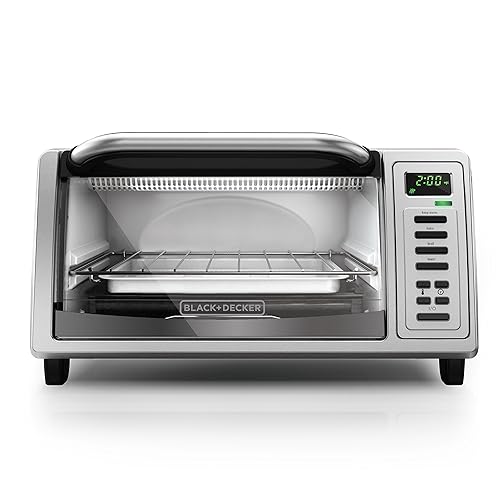 Black and Decker TO1380SS 4-Slice Toaster Oven, Platinum in Kuwait - Main Image