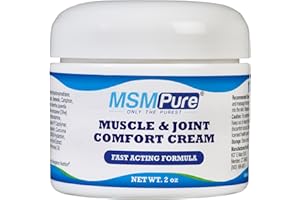 KALA HEALTH MSMPure Maximum Strength MSM Cream – 2 oz, Fast-Absorbing, Non-Staining Formula for Comfort & Flexibility – US-Made MSM