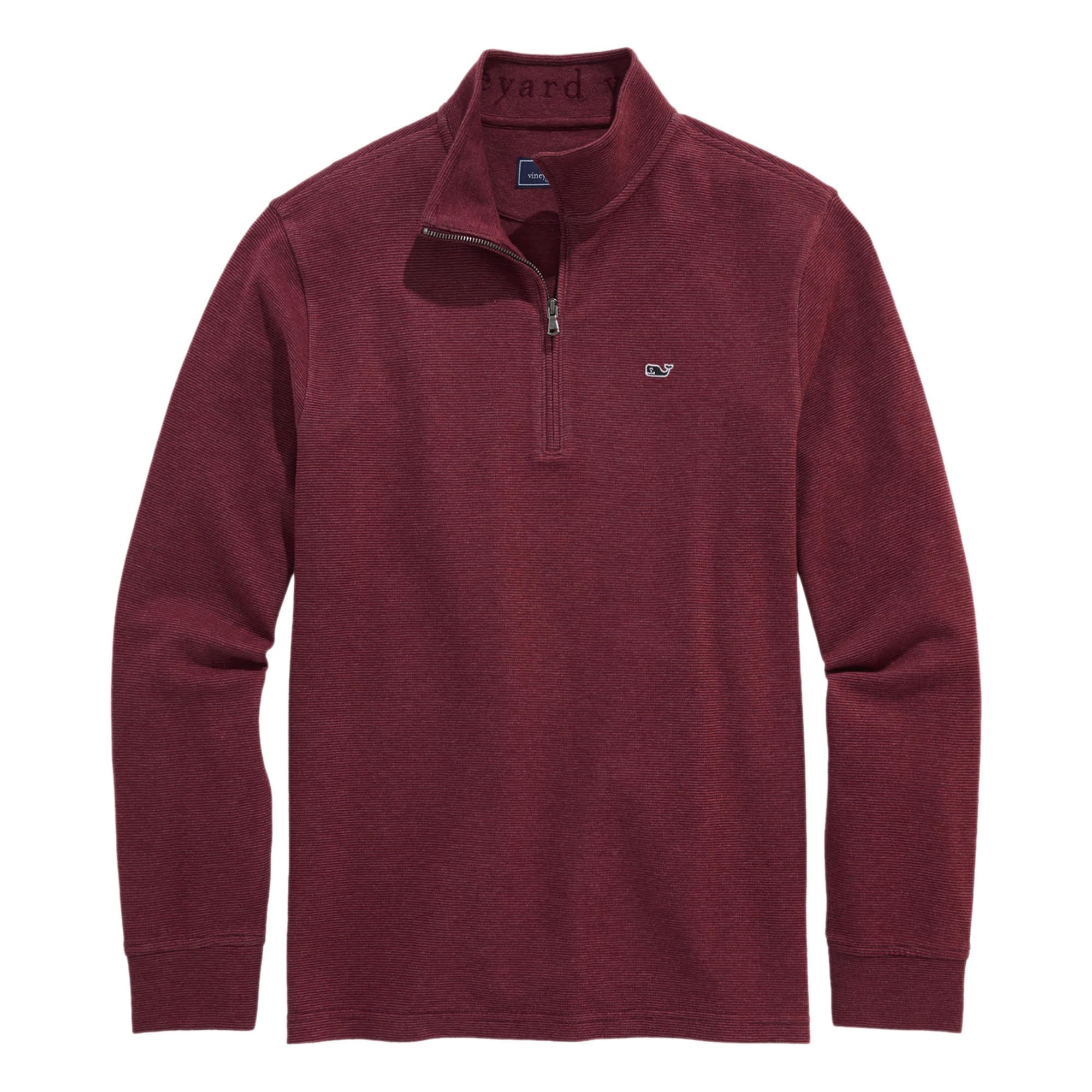 vineyard vines Men’s Saltwater Quarter-Zip, Crimson, XX-Large