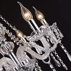 Baotree LIUMANG Modern Elegant 12 Lights K9 Crystal