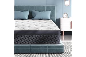 LDLON Queen Size Mattress, 12 Inch Memory Foam Hybrid Mattress, Pressure Relieving Bed in a Box, Individual Pocket Springs for Motion Isolation, Edge Support, CertiPUR-US Certified, Fiberglass-Free