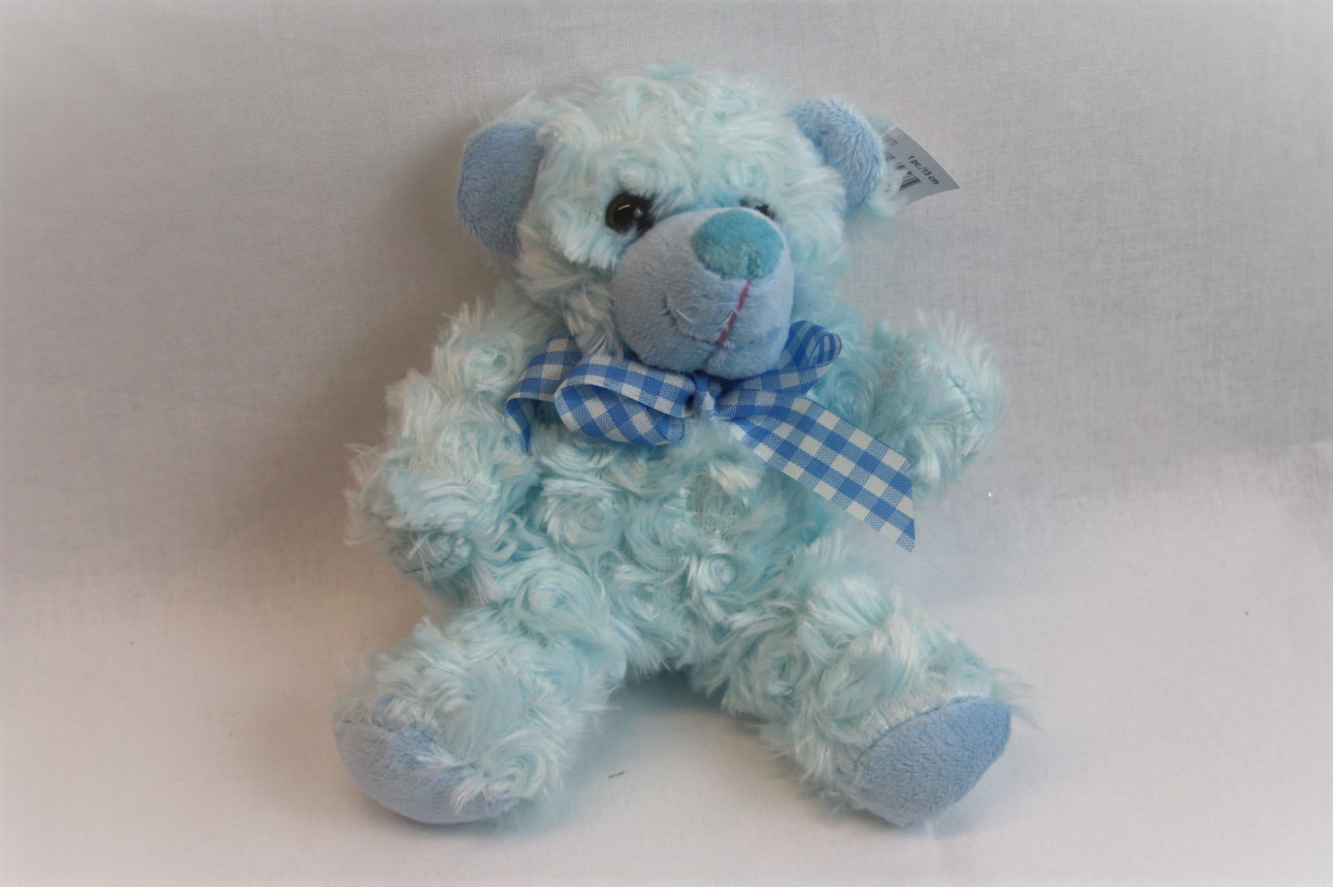 Blue Plush It's a Boy Sitting Teddy Bear Baby Shower Decoration