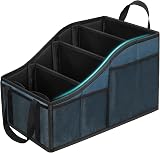 YOHOOLYO Car Seat Organiser Backseat Storage 4 Cups 7 Pockets Blue