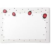 Dashleigh Ladybug Note Cards, A6, 4 x 6 inches, The Gift Collection, Set of 48