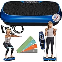 LifePro Waver Mini Vibration Plate Exercise Machine -Whole Body Vibrating Plate for Fitness -Vibration Plate Machine with Rem
