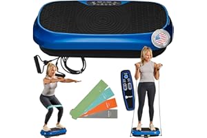 Lifepro Waver Mini Vibration Plate for Lymphatic Drainage – Whole Body Vibrating Platform Exercise Machine for Muscle Toning & Recovery with Remote & Resistance Bands, Max Load 260 lb