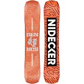 Nidecker Sensor Women's True Twin Park Snowboard | Freestyle, Flex 4/10, Camber, Pop Carbon, Extruded Base, Beginner/Intermediate
