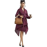 Barbie Signature Styled by Chriselle LIM Collector Doll in Burgundy Trench Dress with Accessories