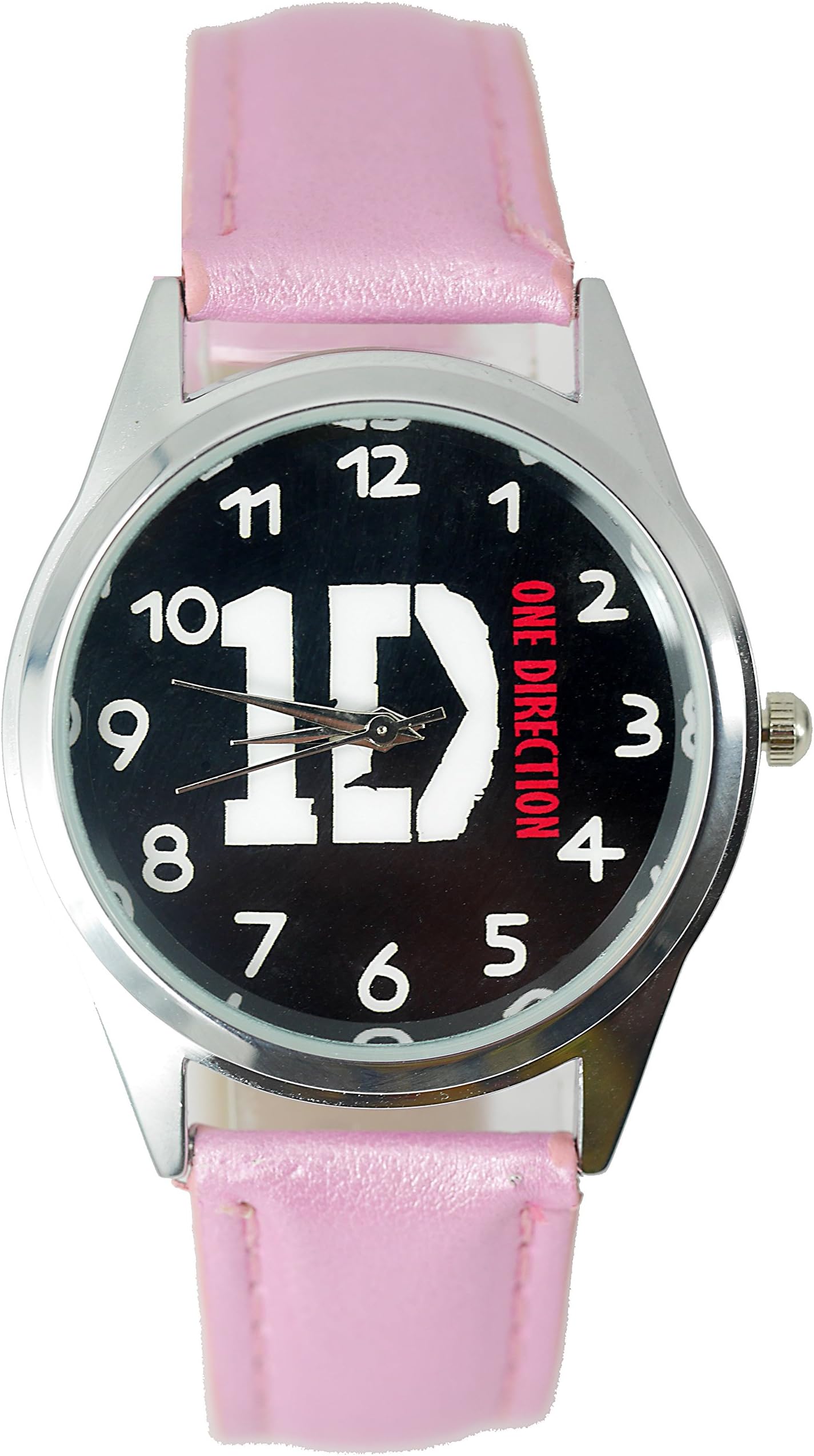 TAPORT 1D One Direction Quartz Round Watch Real Leather Band + Spare Battery + Gift Bag