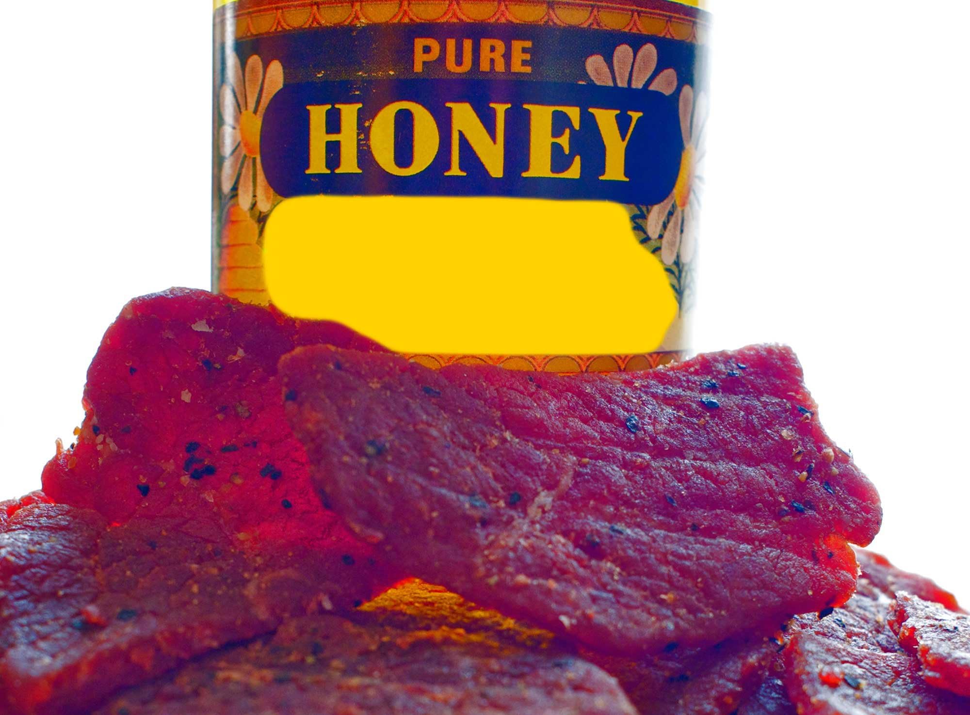 BEST Premium Slightly Sweet 4 OZ. Mild and Tender Honey Glazed Beef Steak Jerky from Colorado USA - Wood Smoked With Hickory Wood by Climax Jerky - Buy Multiple Packs and Save! (Beef Honey 1 Pack)