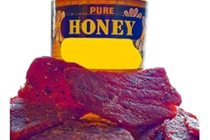 BEST Premium Slightly Sweet 4 OZ. Mild and Tender Honey Glazed Beef Steak Jerky from Colorado USA - Wood Smoked With Hickory 