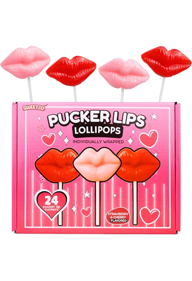 Amazon.com : Twisted Lip Pops Assorted Flavored Lollipops, 0.8