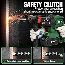 Prostormer 1-1/8" Cordless Hammer Drill with Safety