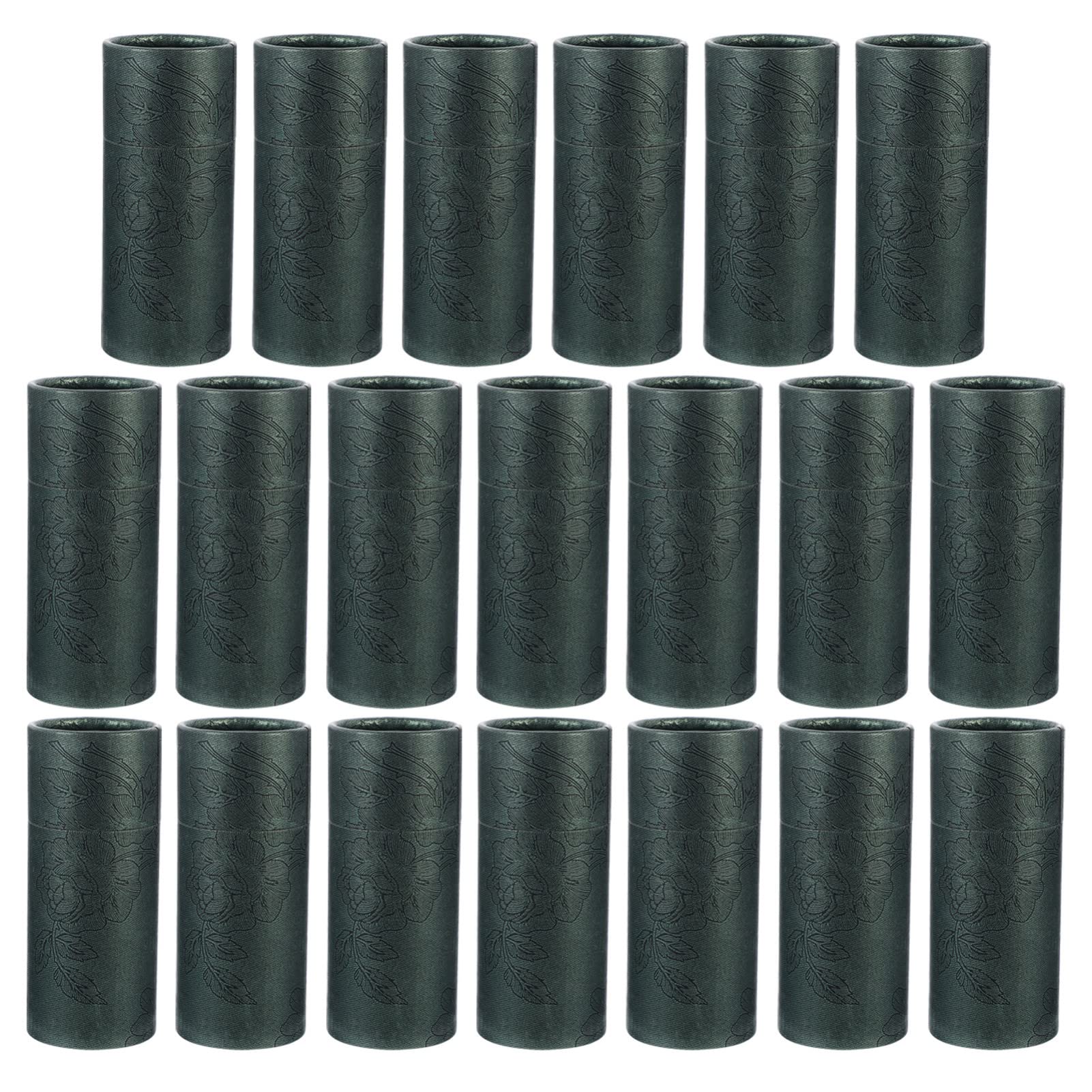 Healifty Cylinder Packaging Tube Boxes 4.49X2.01 Inch Kraft Paper Gift Boxes for Oil Bottle Storage Tea Incense and Craft Supplies Eco-Friendly 20 Pack