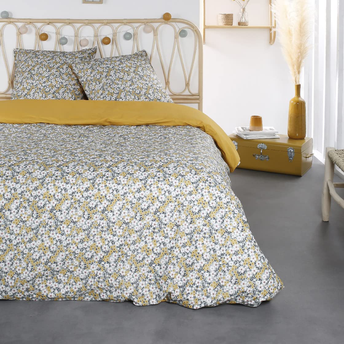 TODAY Double Bed Linen Set 220 x 240 cm Cotton Sunshine Print 7.57 cm