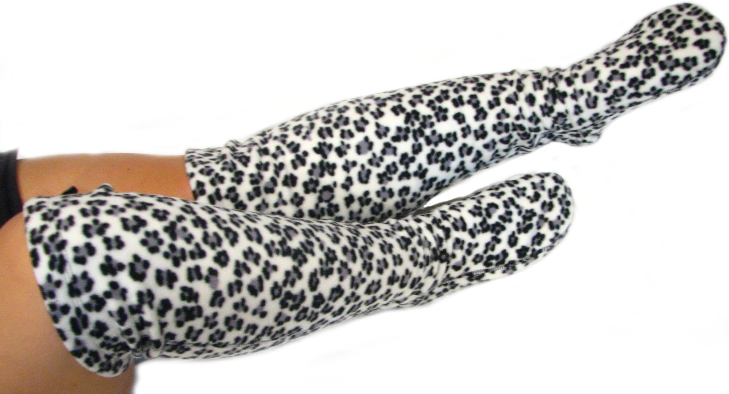 POLAR FEET Fleece Over-the-Knee High Socks for Women - Wide Calf