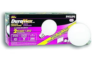 Philips 126839 Incandescent 40W G25 Medium Base White-3 Pack