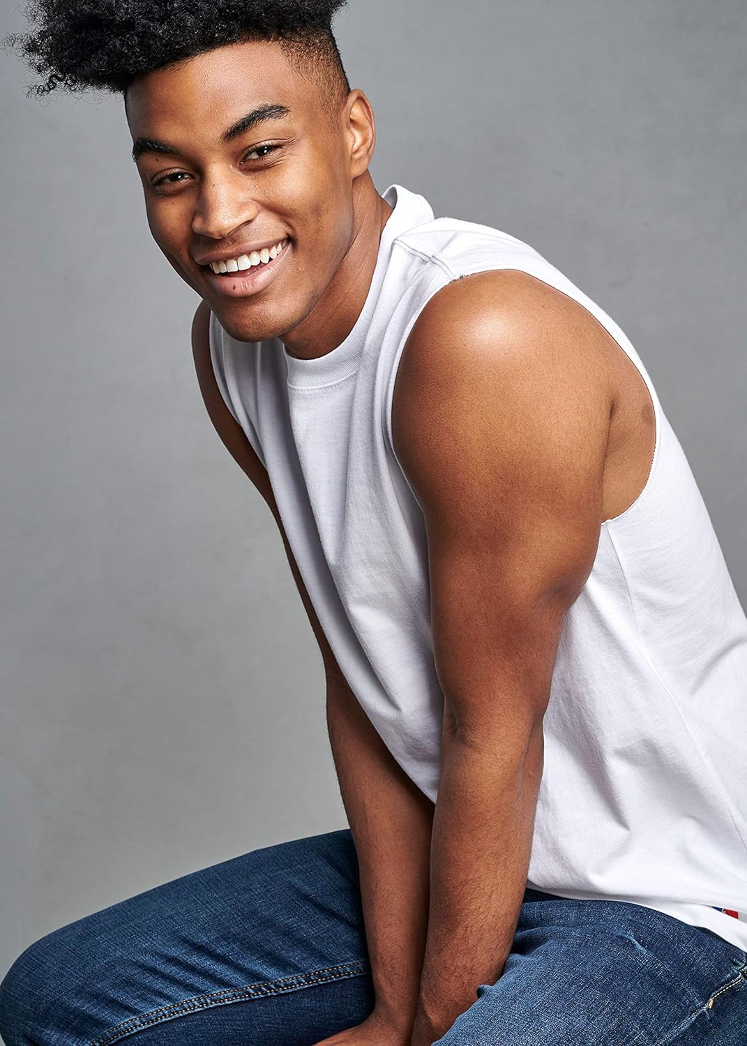 Russell Athletic Men's Cotton Performance Sleeveless Muscle T-Shirt at  Men’s Clothing store