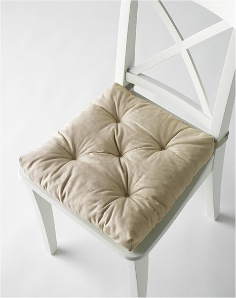 Amazon Com Ikea S Malinda Chair Cushion 2 Light Beige Home Kitchen