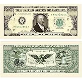 American Art Classics Pack of 10 - Patriot Million Dollar Bills