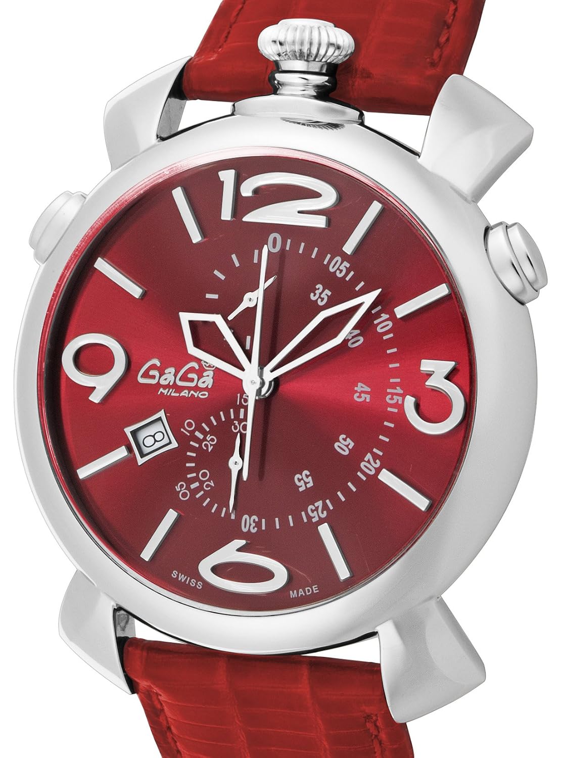 大特価 スイスメイド クロノグラフ レッド文字盤 Thinchrono46mm 腕時計 Milano ガガミラノ Gaga 5097 04rd B00xy8hc38 並行輸入品 メンズ 並行輸入品逆輸入品中古品 メンズ Chevrolet Com Bo