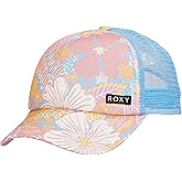 Roxy Girls' Honey Coconut Trucker Hat - Breathable Mesh Snapback, Curved Visor