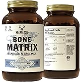 HEART &amp; SOIL Grass Fed Bone Matrix, 180 Capsules | Supports bone and joint health, strength, and flexibility.