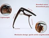 SUCCESS Guitar Capo Zinc Alloy Lightweight 2-in-1 with Pin Puller Dark Red view 4