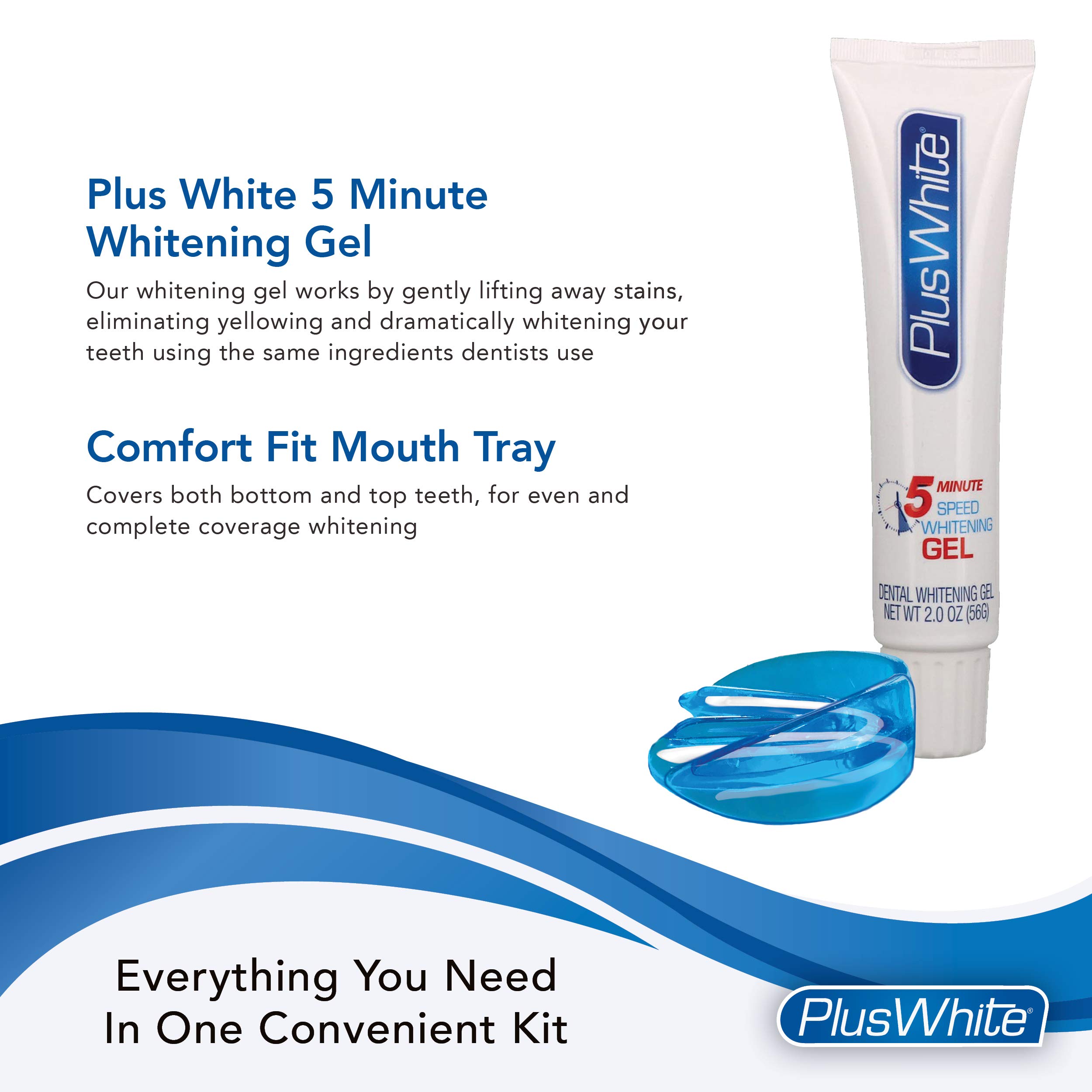 Plus White Whitening Kit 5 Minute Speed Whitening Gel & Comfort Fit