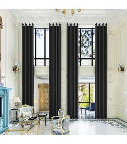 Extra Long Blackout Curtains For Tall Windows | 100" Wide X 156" Long - Thermal Insulated - View #10