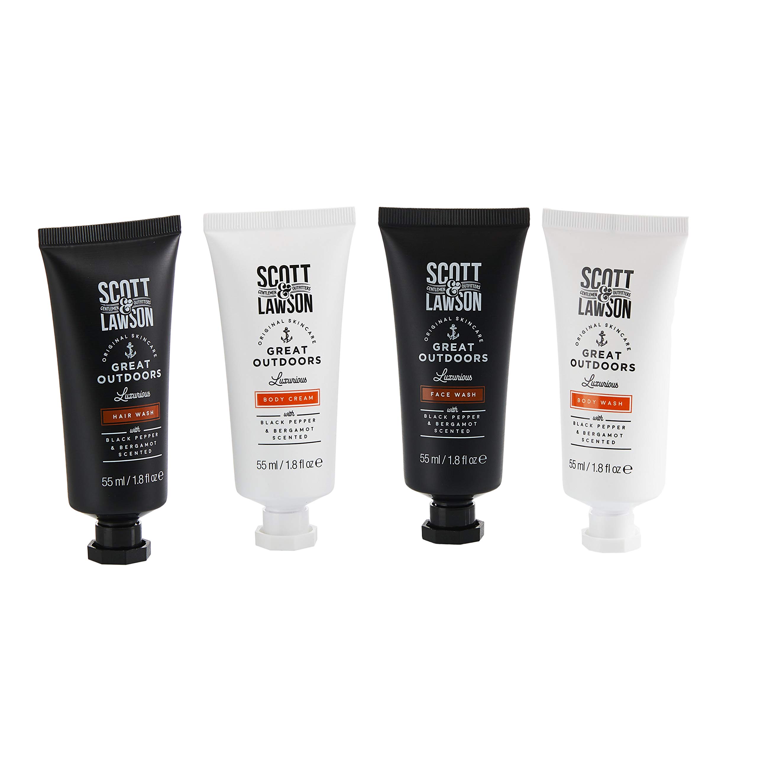 Paladone Scott and Lawson Adventure Travel Grooming - Skincare Wash and Cream Set