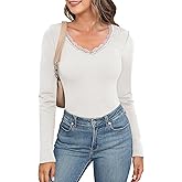 SINFLA Women's Long Sleeve Thermal Shirts Scoop Neck Underwear Lightweight Base Layer Tops with Warm Fleece Lining