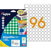 714 Pastilles Autocollantes Rouges De 10mm - En PVC Résistant Aux UV Et à L'eau - Pour Marquage, Codage Couleur, Bricolage