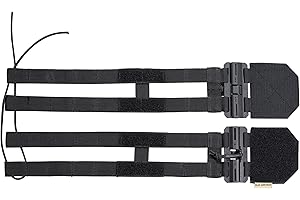 Black Gunpowder Tactical Two-Band Quick Release Cummerbund Elastic String Magnetic Buckles Model BG-TC3-ES