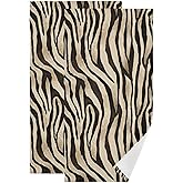 YGRDNAX 2 Pcs Black and Gold Tiger Skin Print Hand Towels for Bathroom,Soft Absorbent Animal Zebra Srtiped Modern Decorative Kitchen Towels Guest Bathroom Towels for Bath,Face,Shower,Gym,Spa 14"x28"