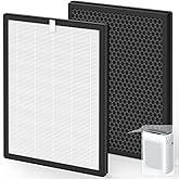 VALZONE KJ300 Replacement Filters | Compatible with VEWIOR KJ300 Purifier | 3-Stage Filtration | (White 2PCS)